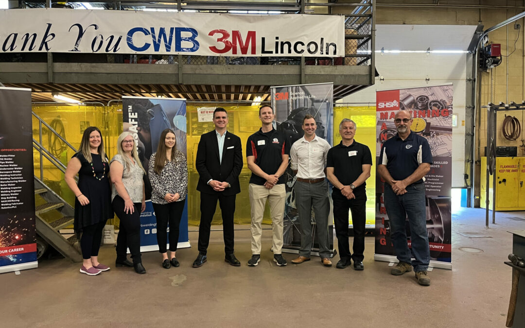 The CWB Foundation and partners celebrate a successful year of equipping Canada’s future workforce with quality PPE at a CWB WeldSAFE™ recipient school in St. Thomas, Ontario