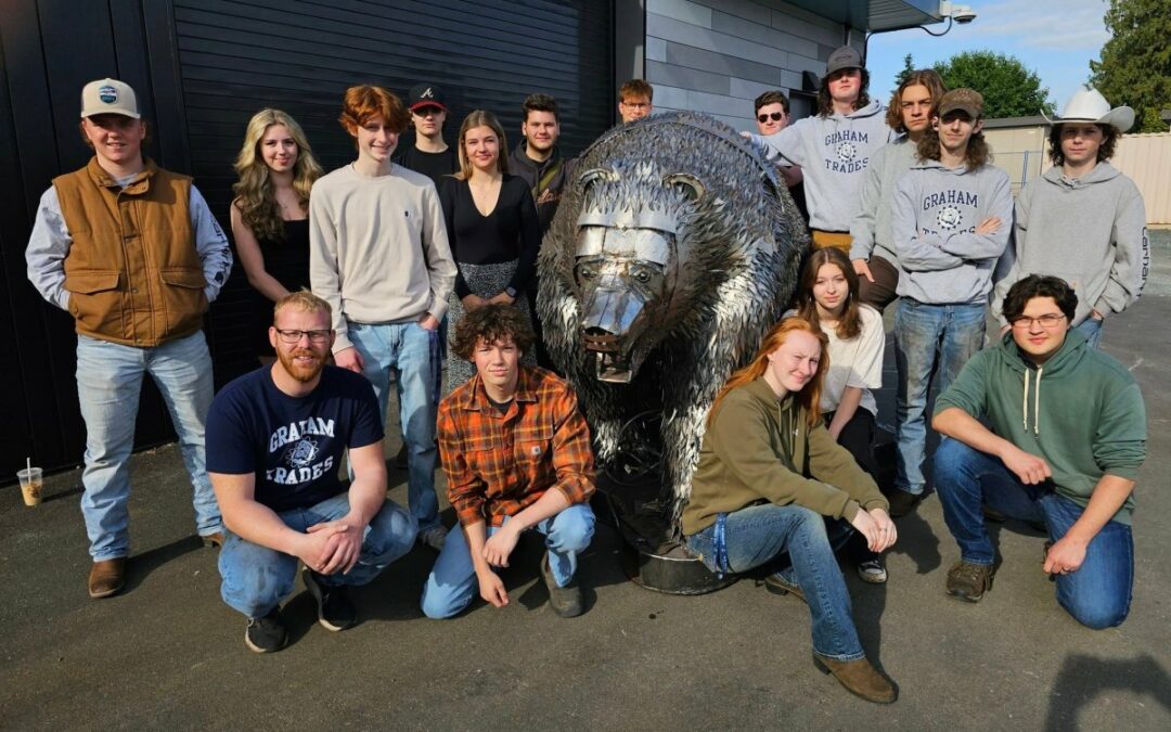 B.C. students weld 4,000 lbs Bear-B-Q legacy project
