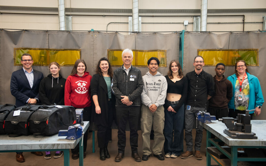 The CWB Welding Foundation and partners celebrate a successful second year of equipping Canada’s future workforce with quality PPE at a CWB WeldSAFE™ recipient school in Calgary, Alberta